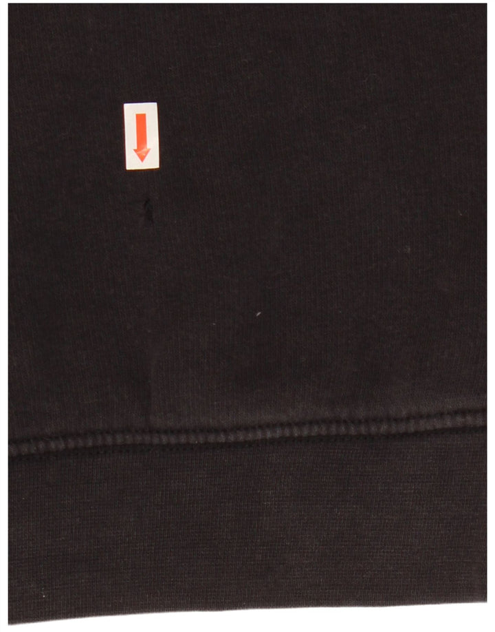 Felpa grafica da uomo Champion Felpa piccola in cotone nero