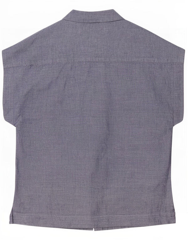 Camicia a maniche corte da donna Hobbs UK 8 Small Lino Blu