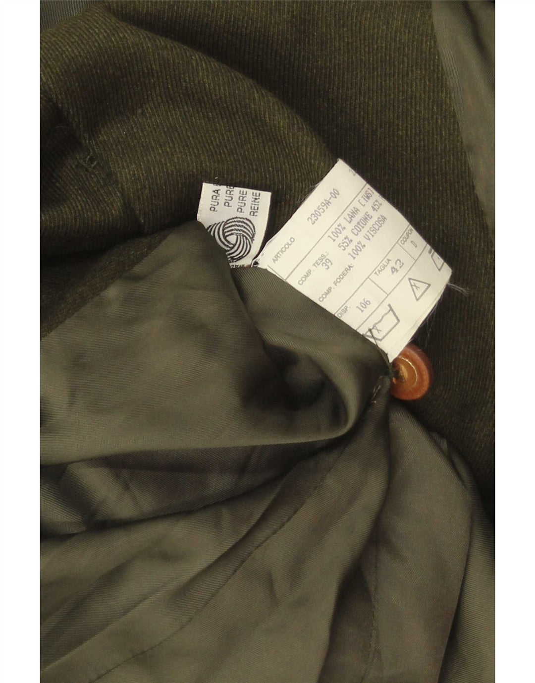 Giacca blazer vintage da donna a 4 bottoni IT 42 Colorblock verde medio