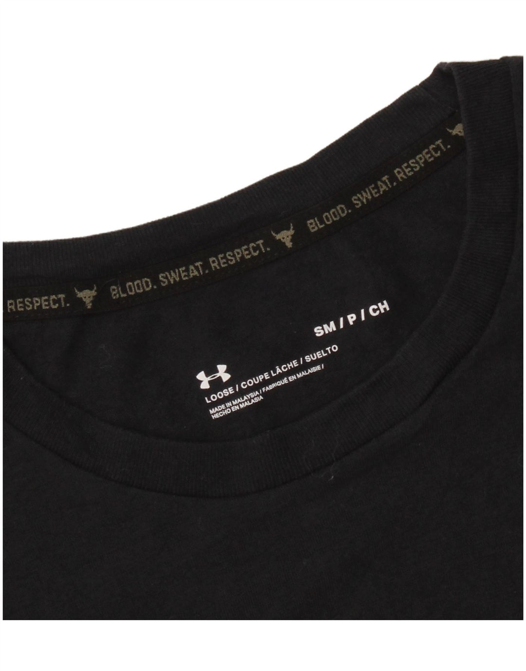 T-shirt grafica da uomo UNDER ARMOUR Top piccola nera
