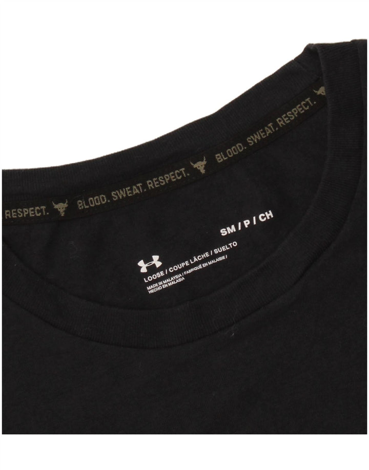 T-shirt grafica da uomo UNDER ARMOUR Top piccola nera