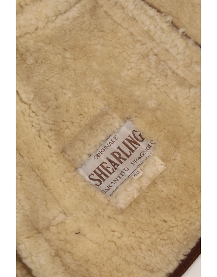 Giubbotto da uomo in shearling VINTAGE IT 52 XL Shearling marrone