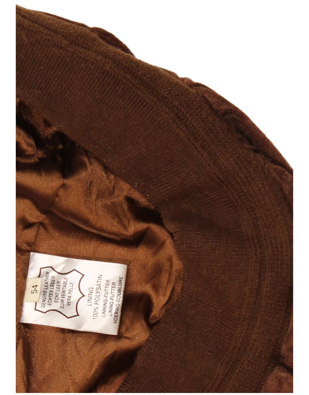 Giacca bomber scamosciata da uomo vintage EU 54 2XL in pelle marrone