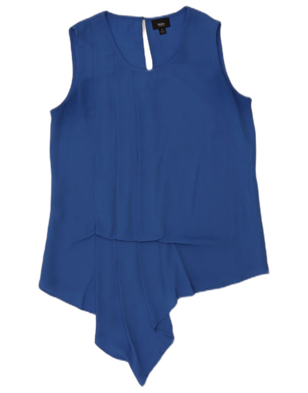 MOSSIMO Camicetta senza maniche da donna Top UK 10 Small Blu Poliestere