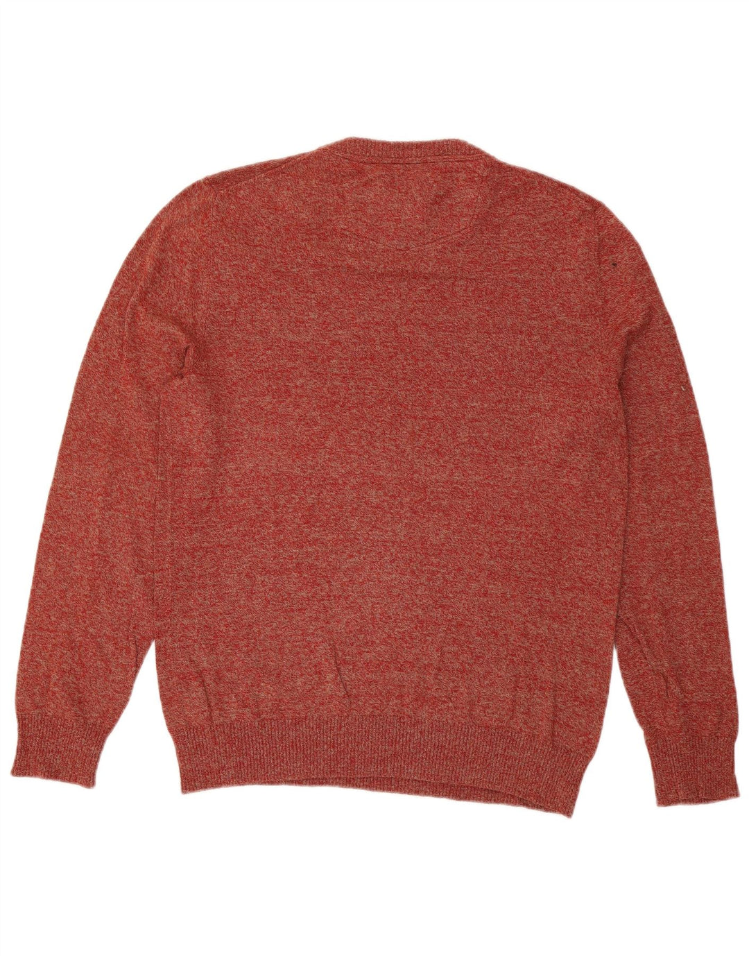 Maglione girocollo da uomo Fat Face, grande cotone chiazzato rosso