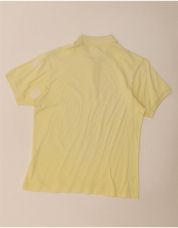 Polo da uomo Lacoste taglia 4 media in cotone giallo