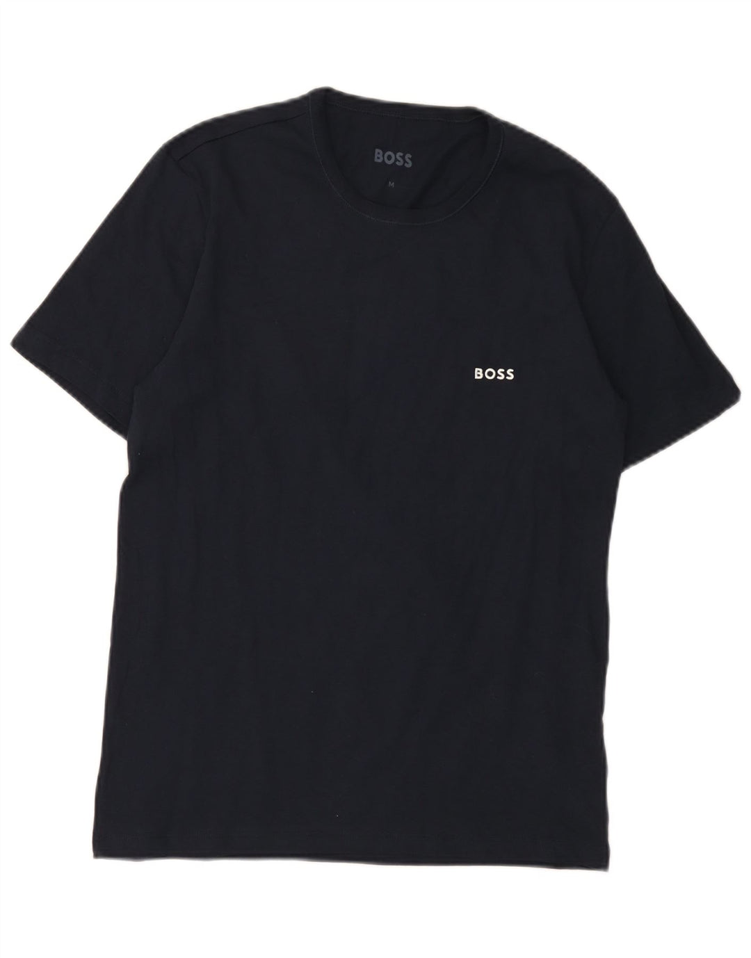T-shirt da uomo Hugo Boss Top in cotone blu navy medio