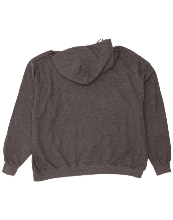 Felpa con cappuccio vestibilità regolare grafica Champion da uomo 3XL cotone grigio
