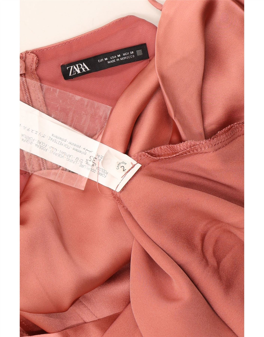 ZARA Womens Sleeveless Maxi Dress UK 12 Medium Orange Polyester