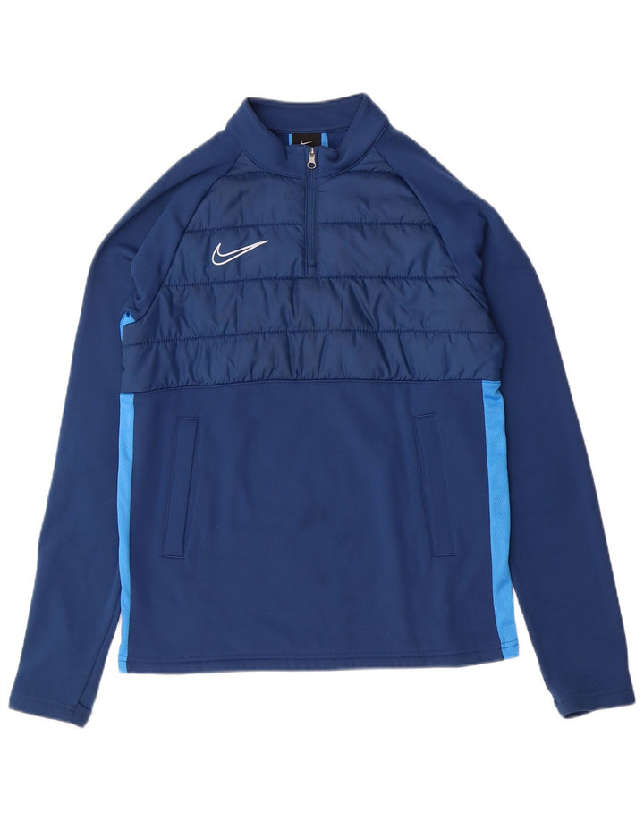 Top della tuta pullover NIKE da ragazzo Dri Fit 12-13 anni, grande, blu