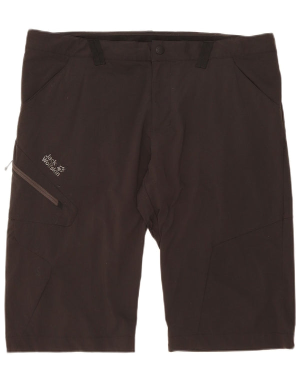 Pantaloncini cargo da uomo Jack Wolfskin UK 46 XL W40 Poliammide nera