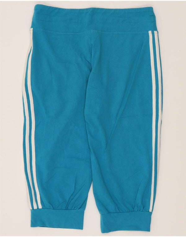 Pantaloncini sportivi Adidas da donna Bermuda UK 12 cotone blu medio