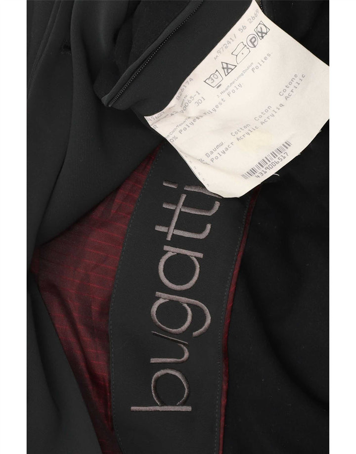Bugatti Cappotto da uomo IT 56 3XL Nero Poliestere