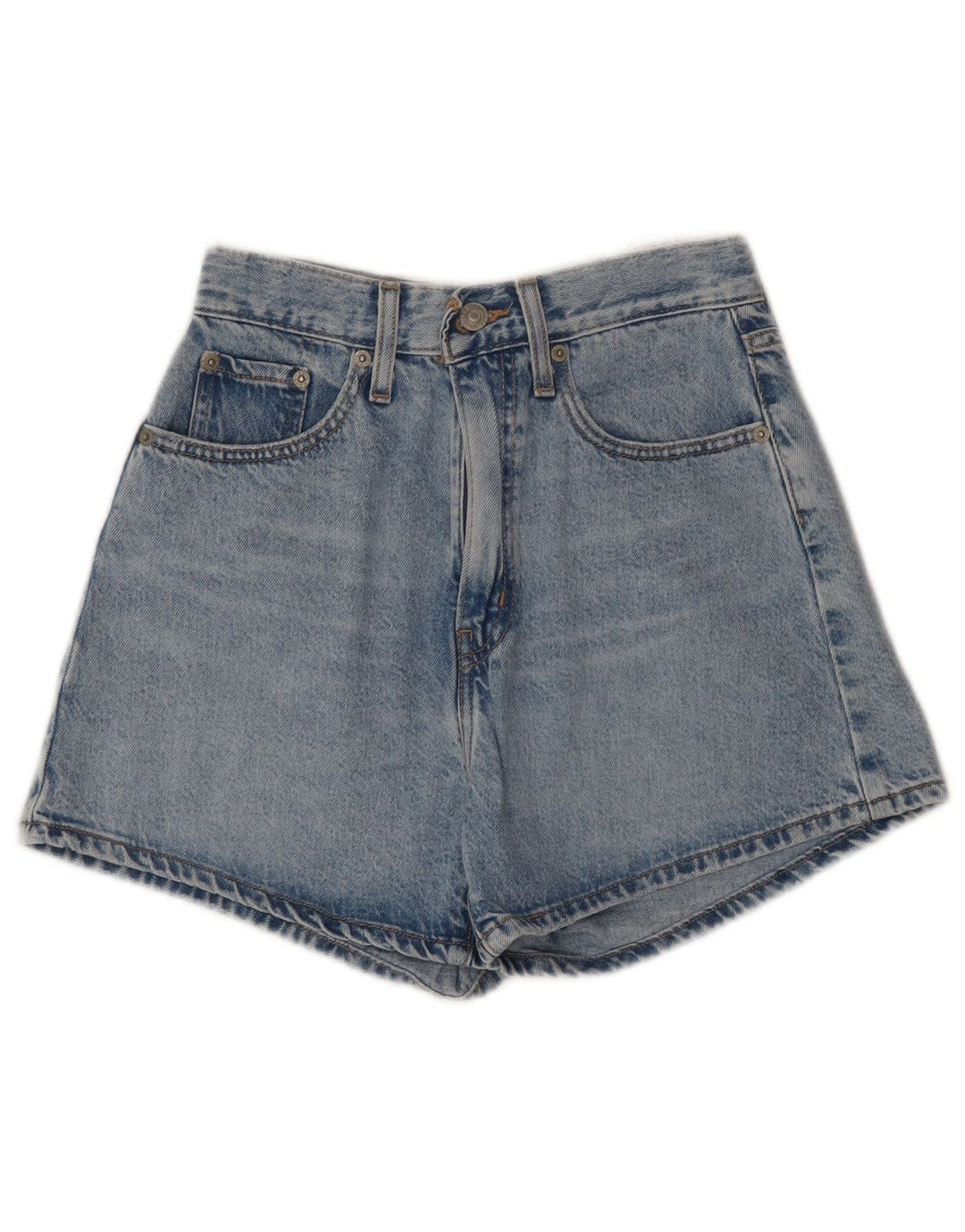 Pantaloncini di jeans da donna LEVI'S W24 XS blu cotone