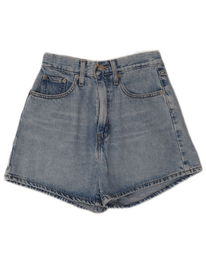 Pantaloncini di jeans da donna LEVI'S W24 XS blu cotone