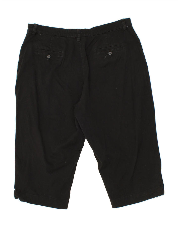 LEE Womens Plus Size Bermuda Shorts US 20 XL W40 Black Cotton Vintage Lee and Second-Hand Lee from Messina Hembry 