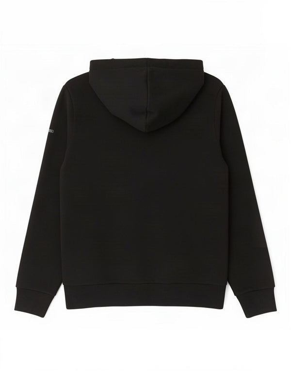 Maglione con cappuccio grafico da donna Superdry UK 10 piccolo cotone nero