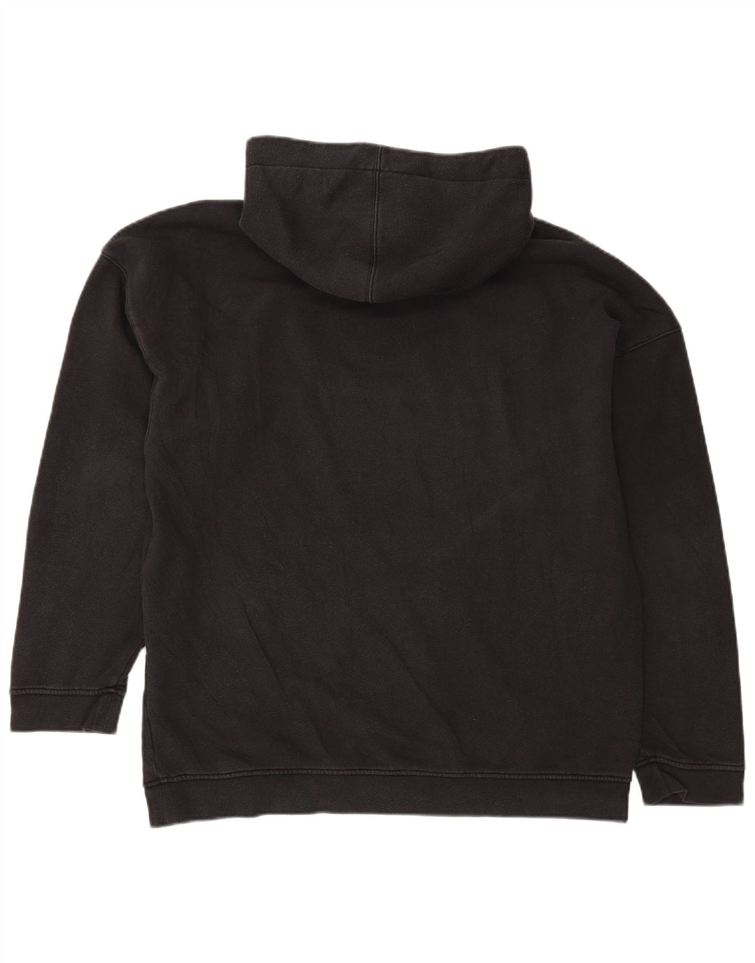 Felpa con cappuccio da uomo Adidas media in cotone nero