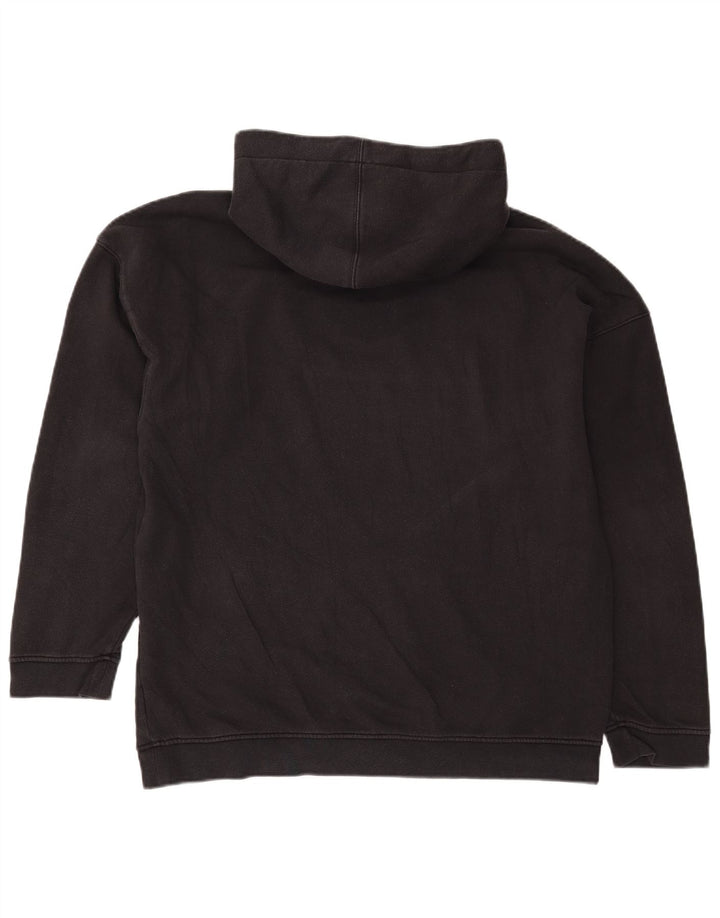 Felpa con cappuccio da uomo Adidas media in cotone nero