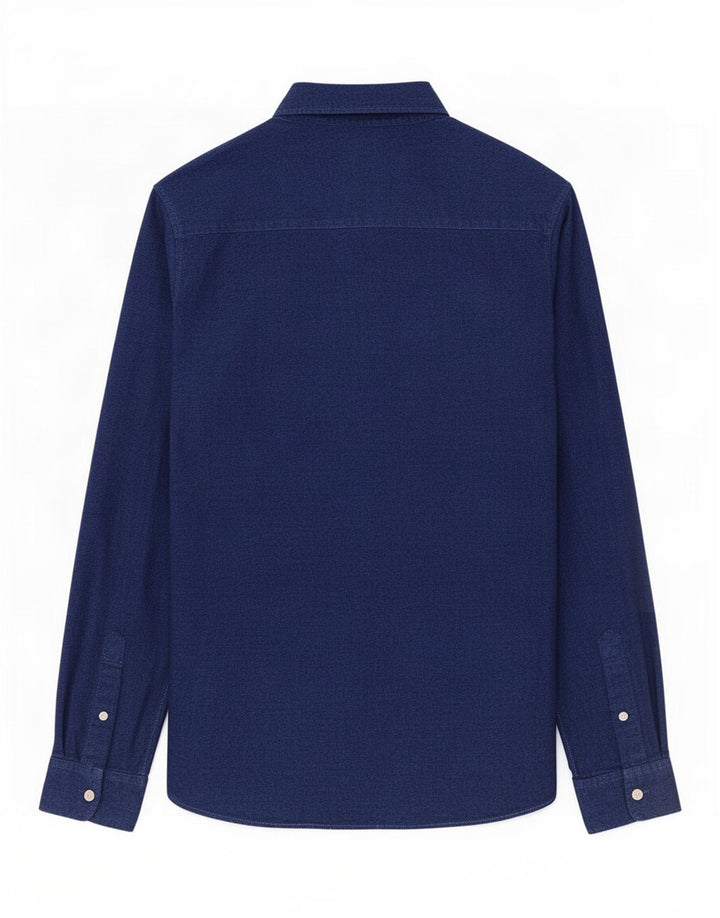 Camicia da uomo Jack & Jones grande in cotone blu navy