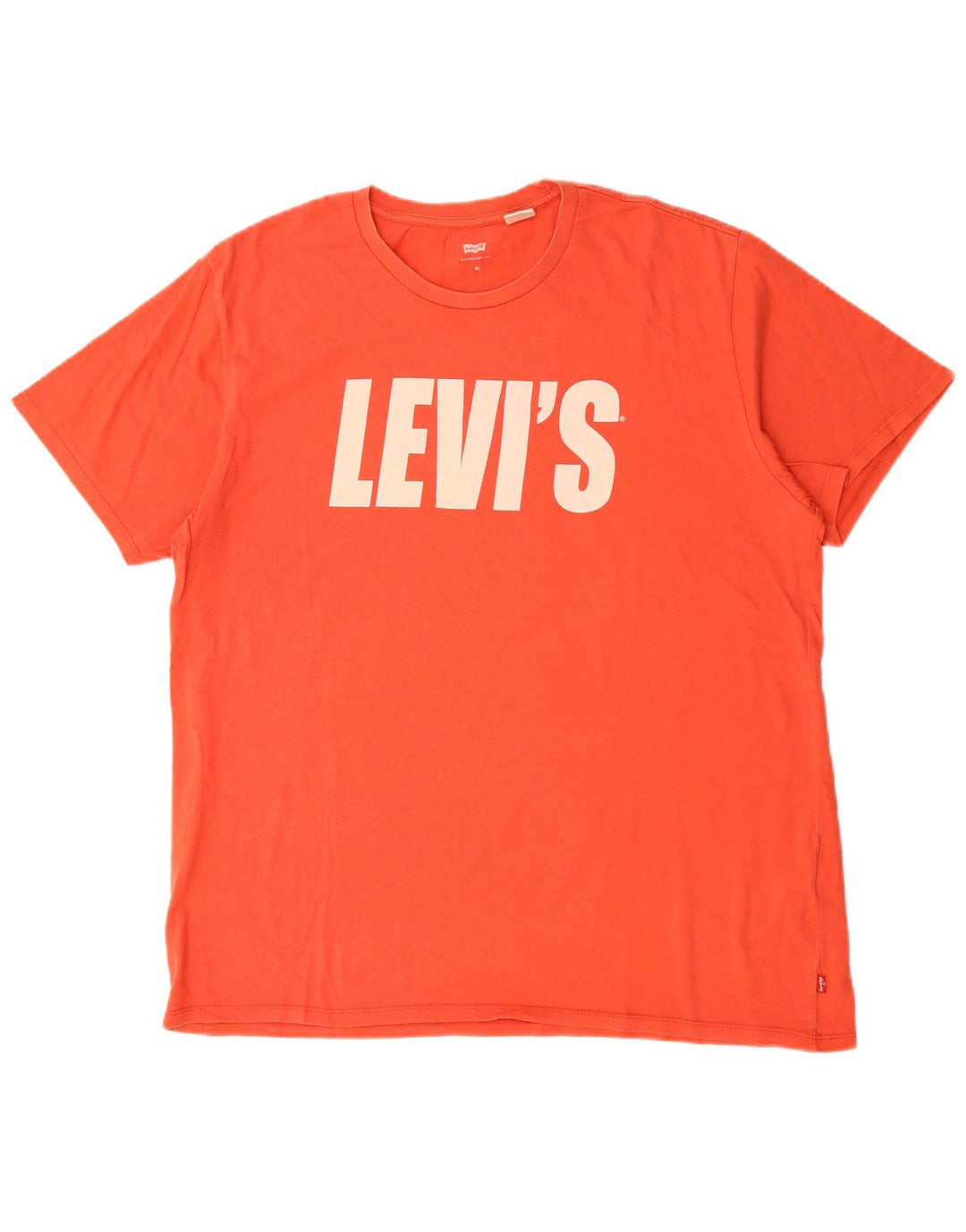 T-shirt grafica da uomo LEVI'S Top XL in cotone rosso