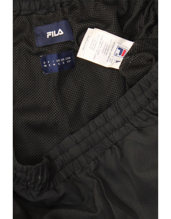 Pantaloni da tuta da uomo Fila Joggers piccoli in poliestere maculato nero