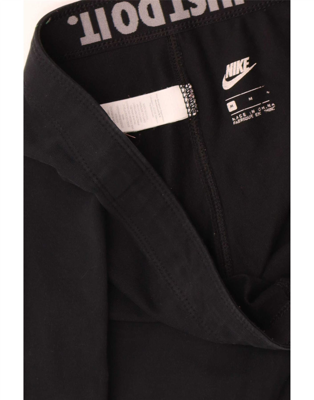 Leggings grafici da donna Nike UK 12 cotone medio nero