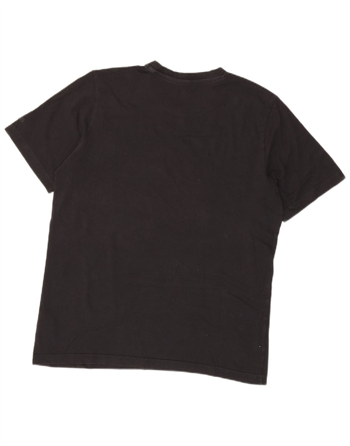 T-shirt grafica da uomo Adidas Top in cotone nero medio