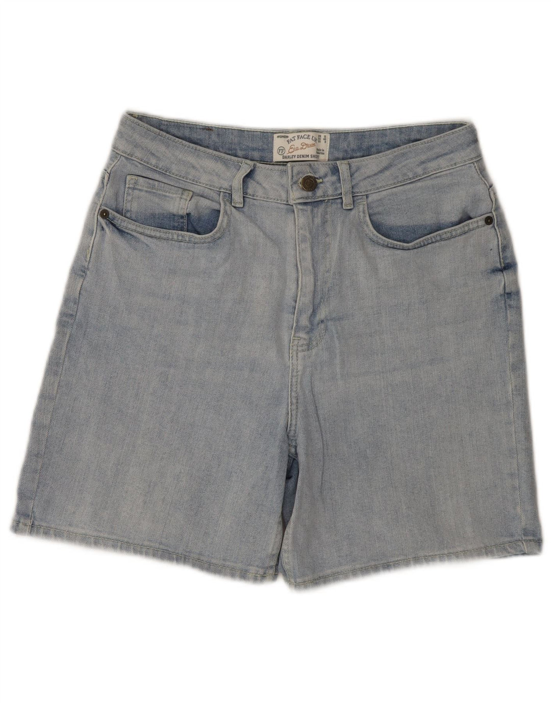 Pantaloncini di jeans da donna Fat Face UK 12 medi W30 cotone blu