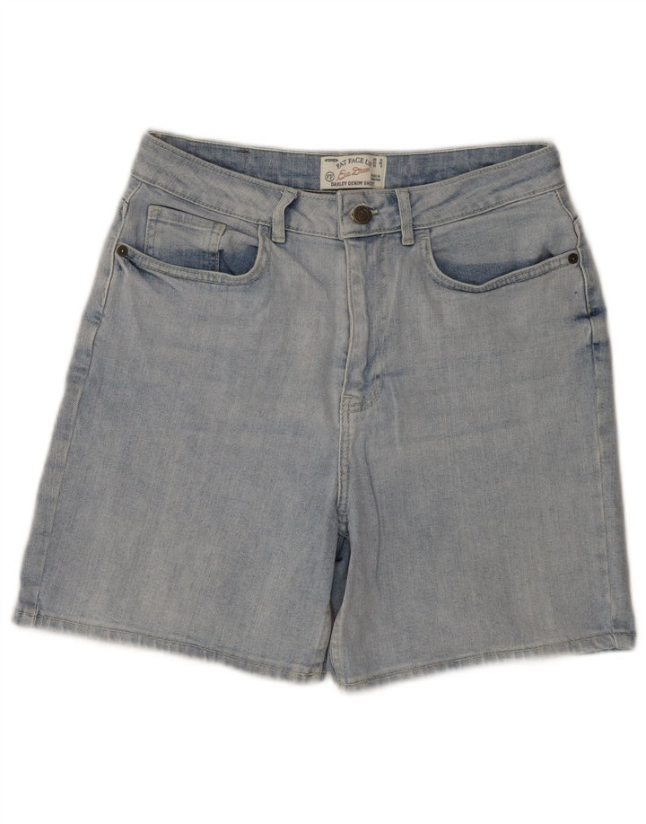 Pantaloncini di jeans da donna Fat Face UK 12 medi W30 cotone blu
