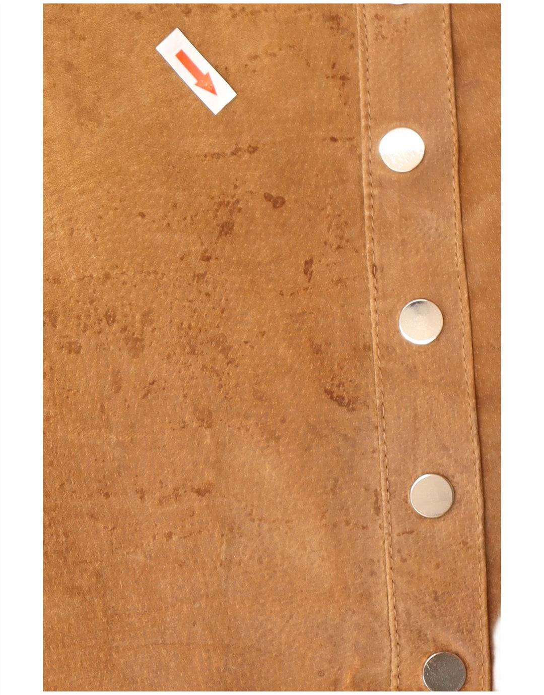 Minigonna da donna in pelle scamosciata Pimkie IT 44 media W32 in pelle marrone