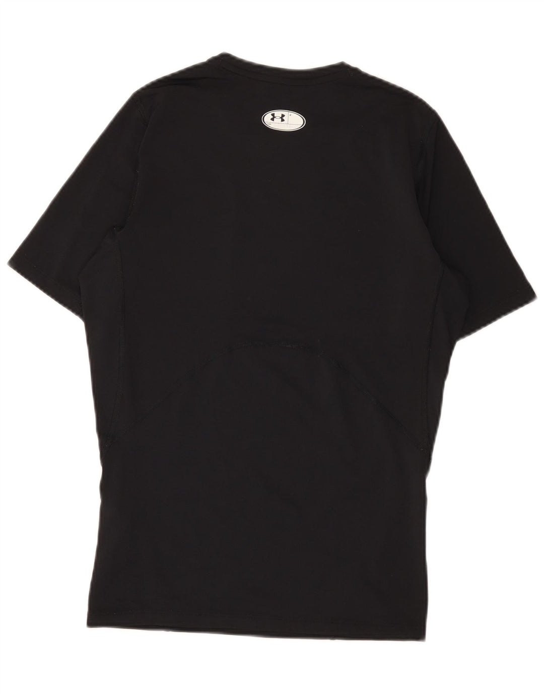 T-shirt a compressione da uomo Under Armour, grande, in poliestere nero