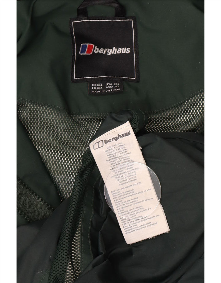 Impermeabile con cappuccio da uomo Berghaus UK 44 2XL poliestere verde