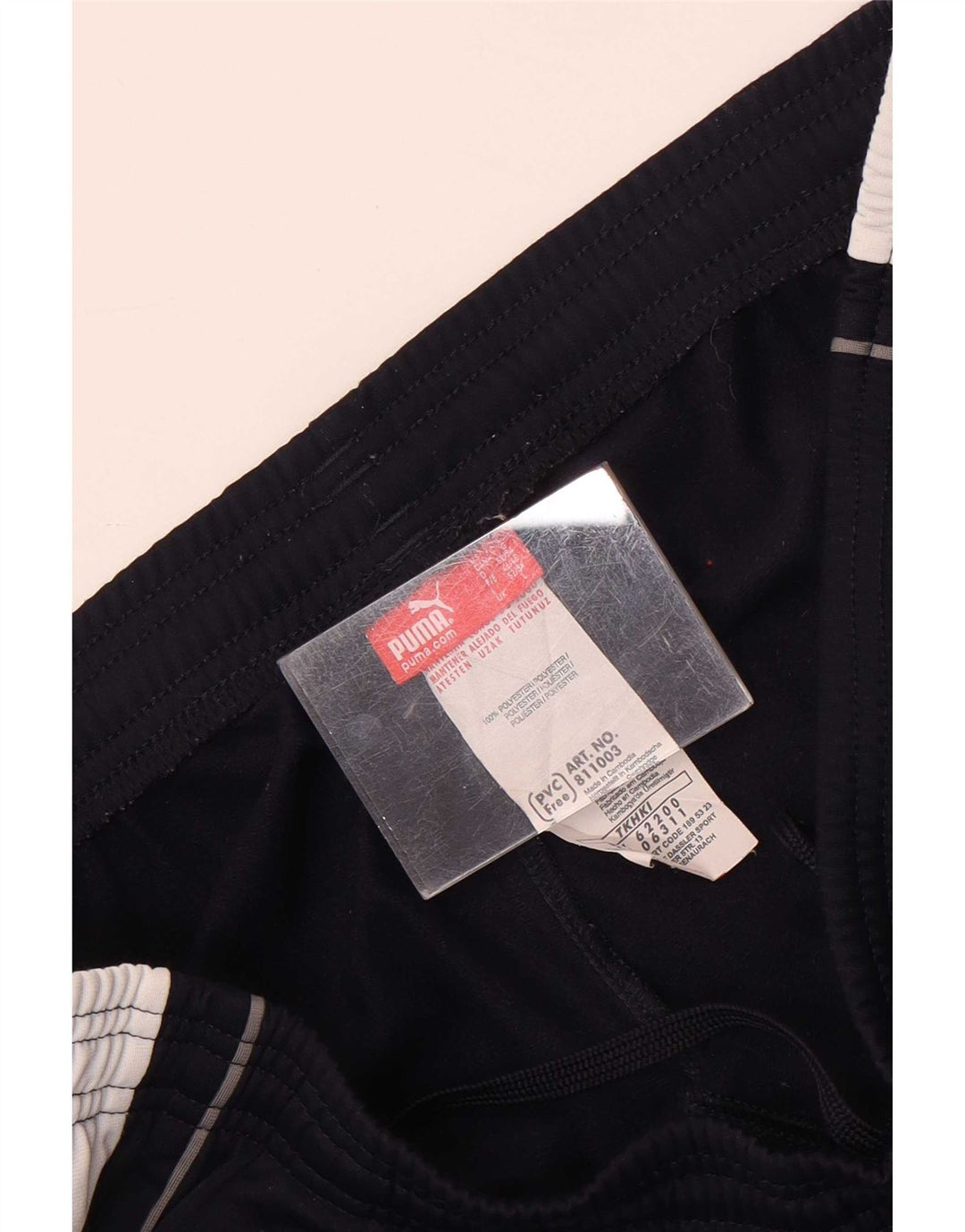 Pantaloni da tuta da uomo Puma Large in poliestere color block blu navy