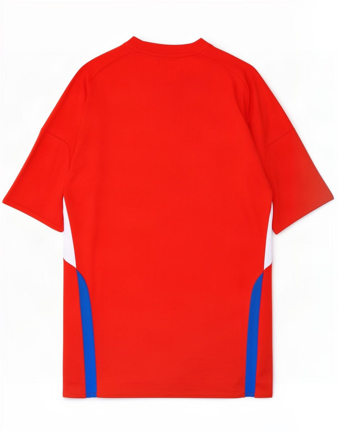 T-shirt Adidas Climalite da uomo Top Small in poliestere color block rosso
