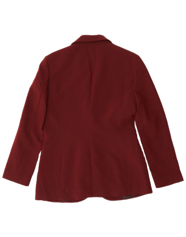 Giacca blazer a 2 bottoni da donna Zara UK 14 poliestere marrone medio