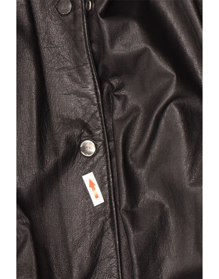Giacca in pelle oversize da donna Canda EU 40 pelle nera media