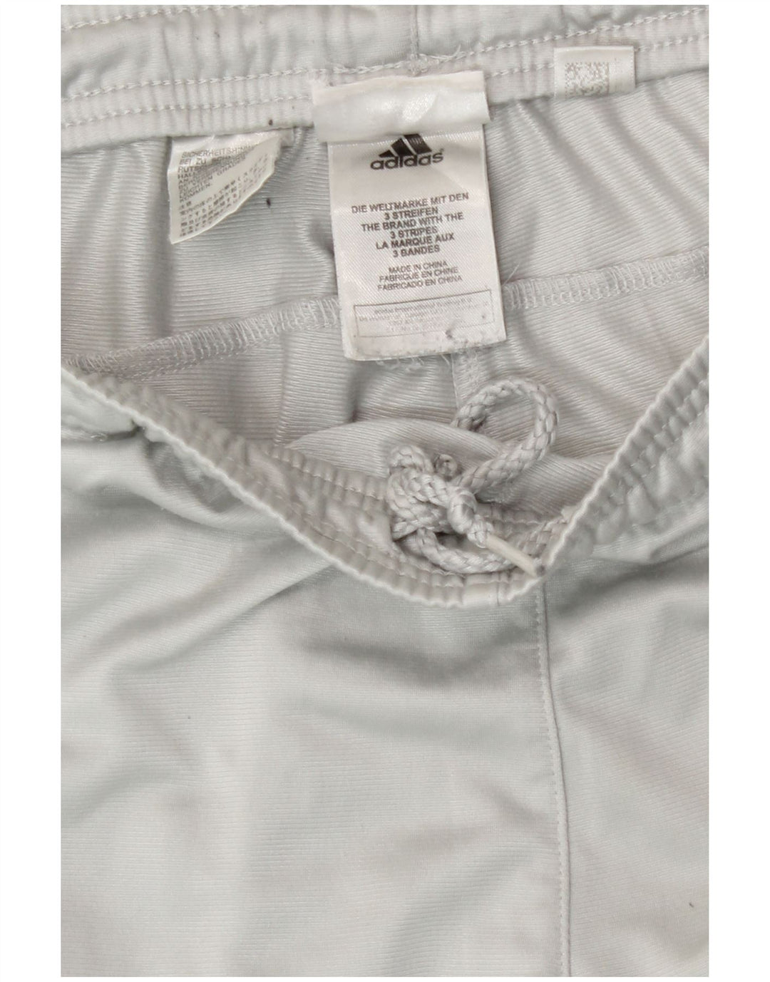 Pantaloni da tuta da uomo Adidas Large in poliestere grigio