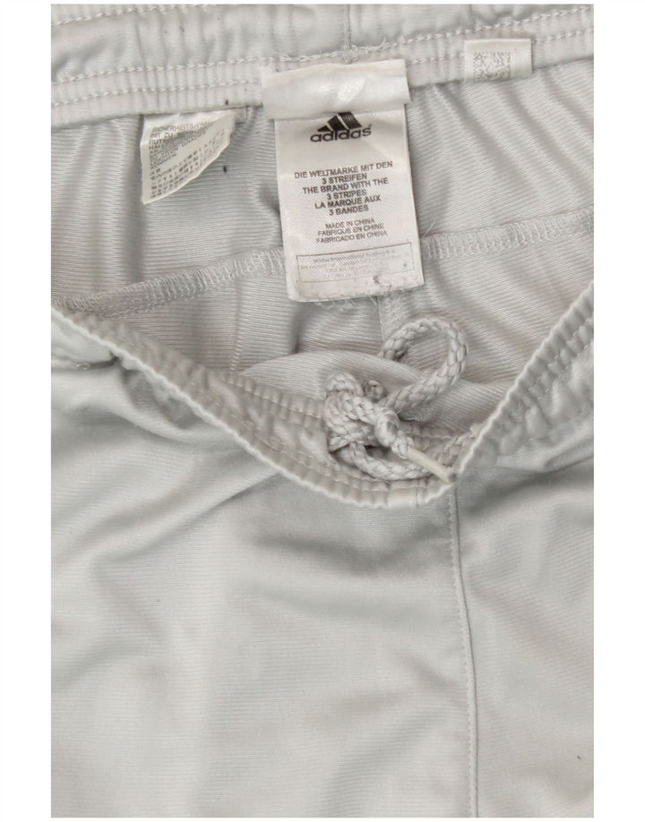 Pantaloni da tuta da uomo Adidas Large in poliestere grigio