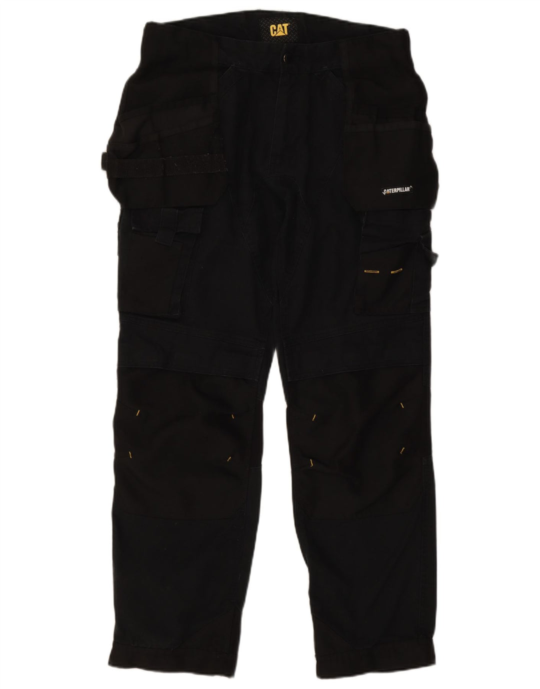 Pantaloni cargo dritti da uomo CAT W32 L29 cotone nero