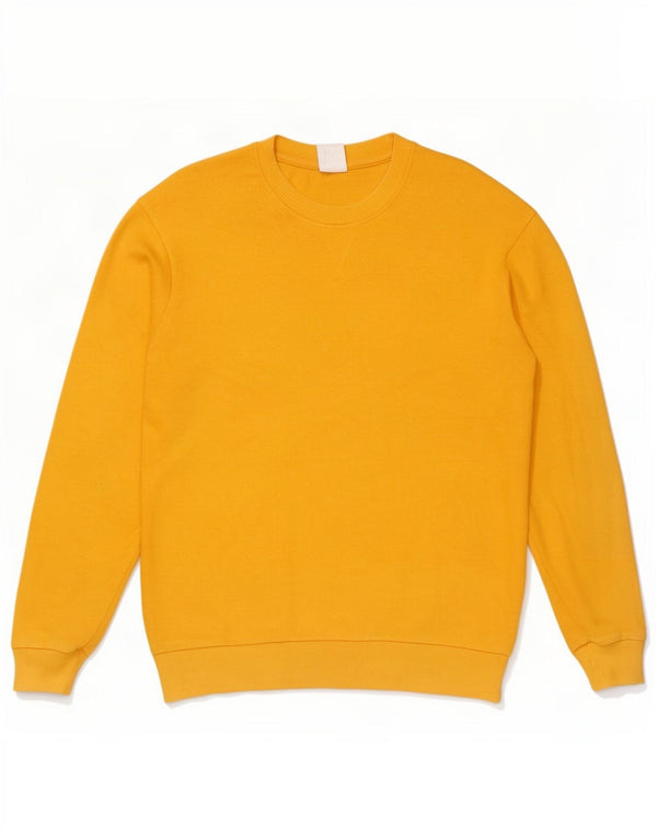 Felpa Zara Uomo Maglione Cotone Giallo Medio