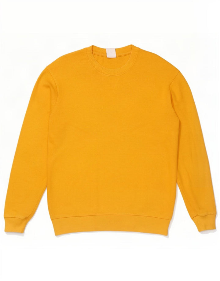 Felpa Zara Uomo Maglione Cotone Giallo Medio