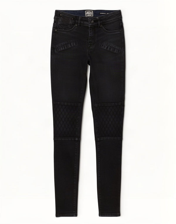 Jeans super skinny standard da donna Superdry W25 L32 cotone blu navy