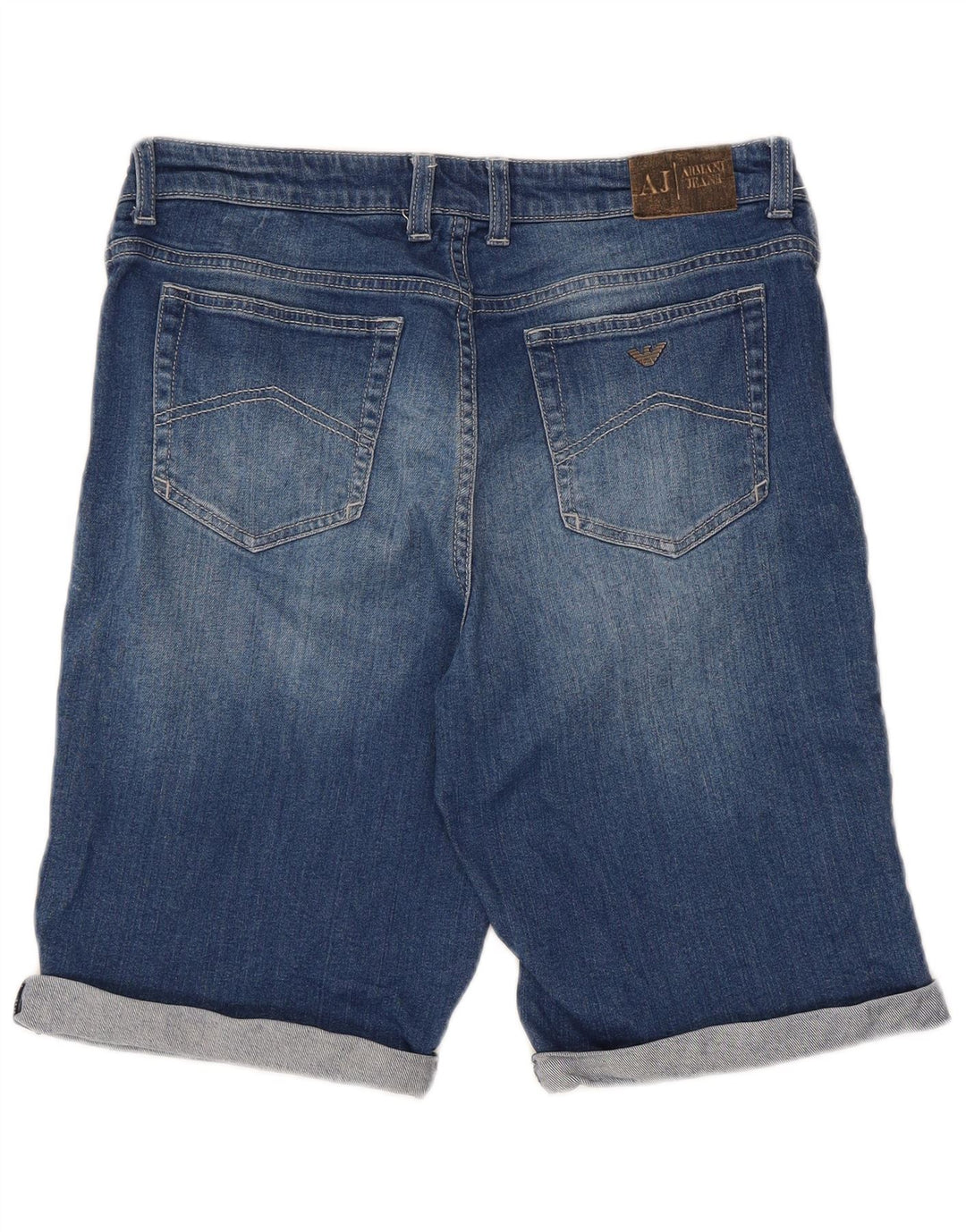 Shorts in denim da ragazzo Armani Junior 15-16 anni W32 Blu Cotone