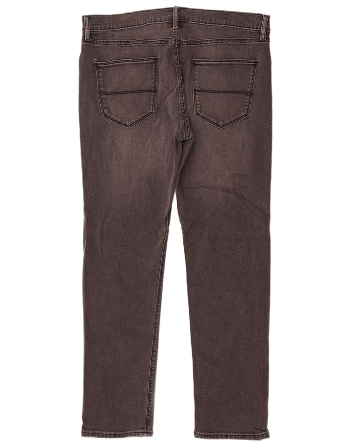 Jeans slim da uomo Marks & Spencer W34 L31 cotone grigio