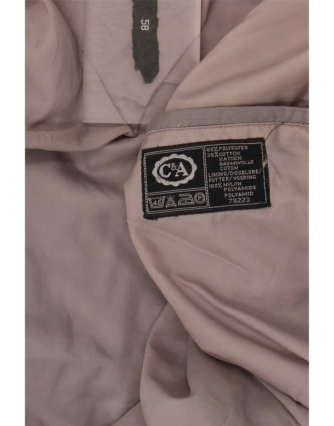 Giubbotto bomber da uomo C&A IT 58 4XL Poliestere color block grigio