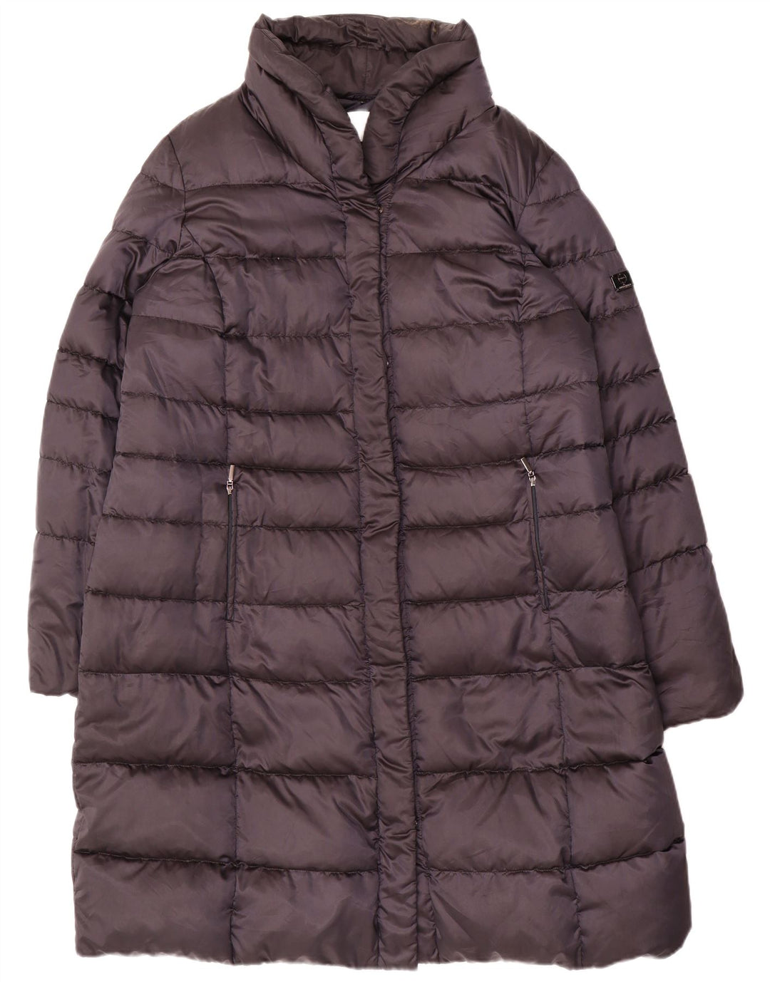 Cappotto imbottito da donna Marina Rinaldi Voyage taglia 21 medio in nylon blu navy