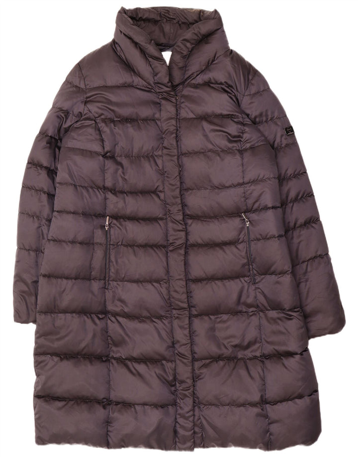 Cappotto imbottito da donna Marina Rinaldi Voyage taglia 21 medio in nylon blu navy