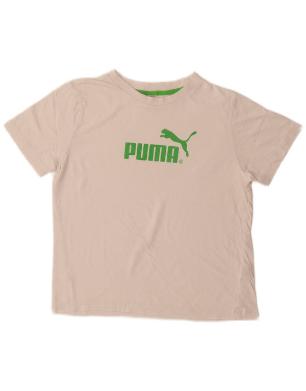 Maglietta grafica da ragazzo Puma 11-12 anni Bianca