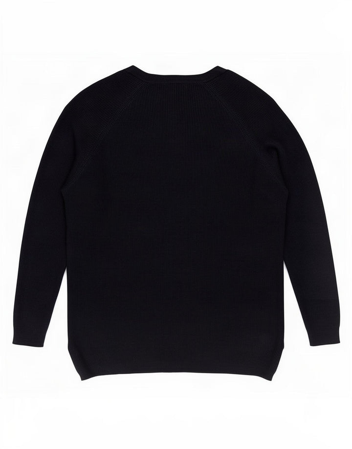 Maglione cardigan oversize da donna Marks & Spencer UK 16 grande blu navy